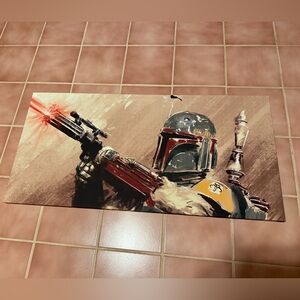 Star Wars Boba Fett Wall Decor Canvass 17x35